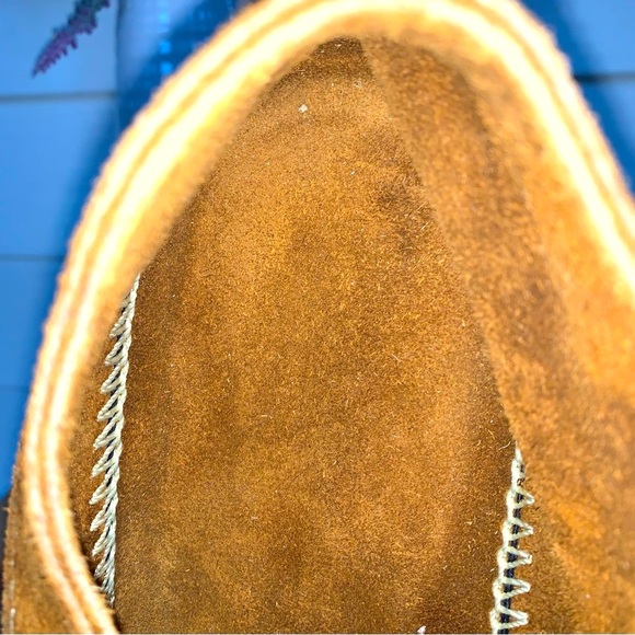 Men's Suede Moccasin Shoes - Tan - Picture 4 of 5